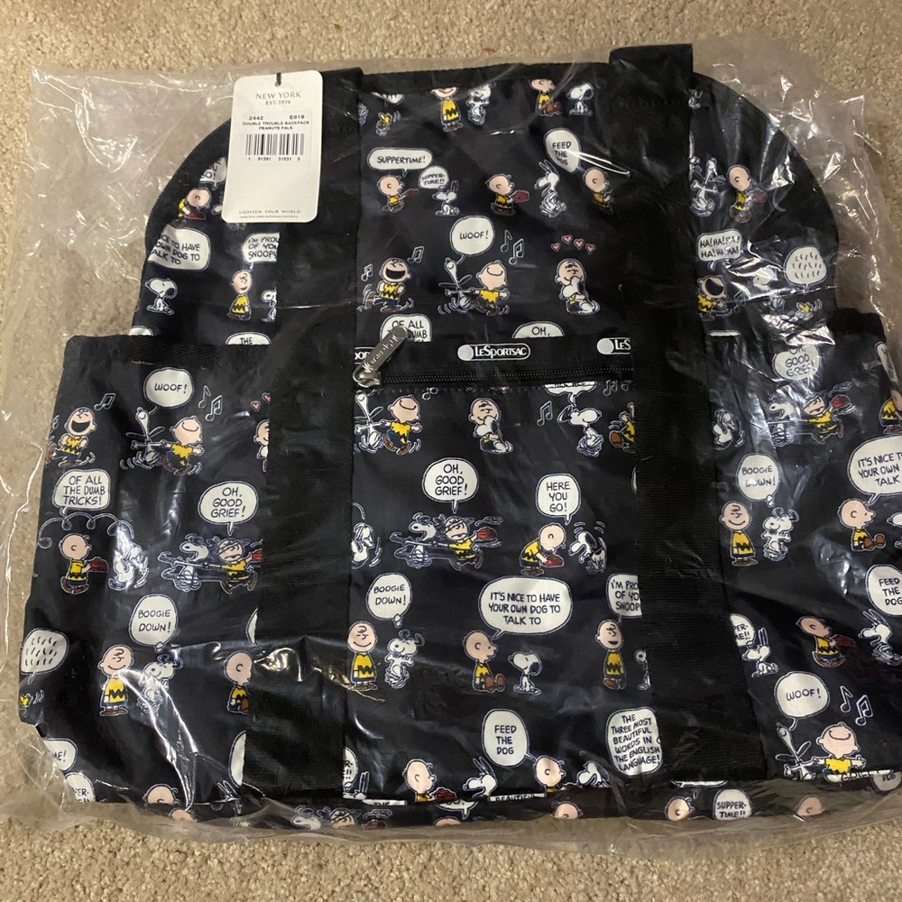Lesportsac Peanuts Double Trouble Backpack